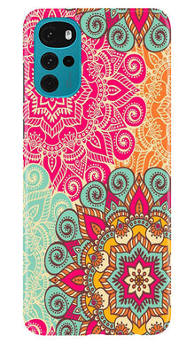 Rangoli art2 Mobile Back Case for Moto G22 (Design - 29)