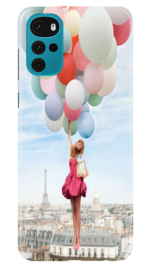 Girl with Baloon Case for Moto G22