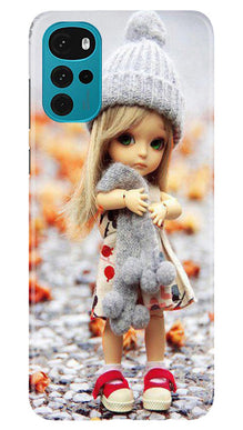 Cute Doll Mobile Back Case for Moto G22 (Design - 93)