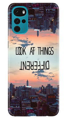 Look at things different Mobile Back Case for Moto G22 (Design - 99)