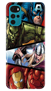 Avengers Superhero Mobile Back Case for Moto G22  (Design - 124)