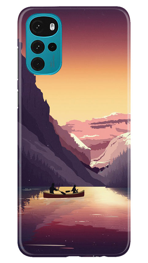 Mountains Boat Case for Moto G22 (Design - 150)