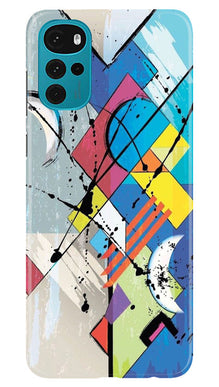 Modern Art Mobile Back Case for Moto G22 (Design - 203)