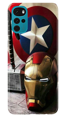 Captain America Shield Mobile Back Case for Moto G22 (Design - 222)