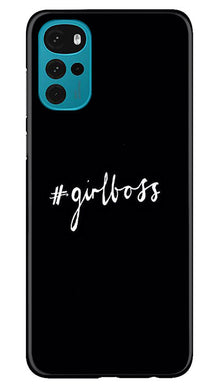 Like a Girl Boss Mobile Back Case for Moto G22 (Design - 234)
