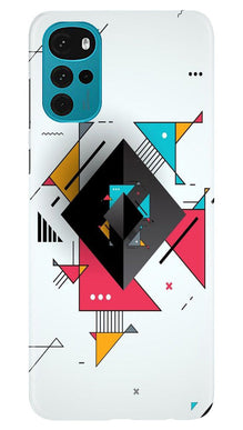 Diffrent Four Color Pattern Mobile Back Case for Moto G22 (Design - 244)