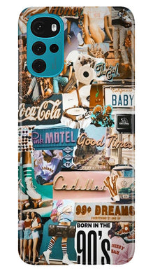 Cute Kid Couple Mobile Back Case for Moto G22 (Design - 252)