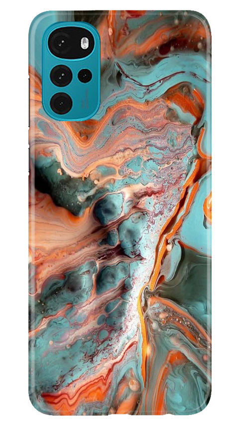 Marble Texture Mobile Back Case for Moto G22 (Design - 270)