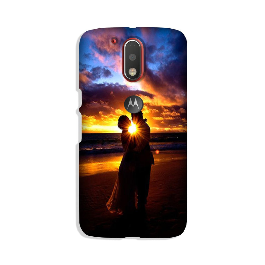 Couple Sea shore Case for Moto G4 Plus