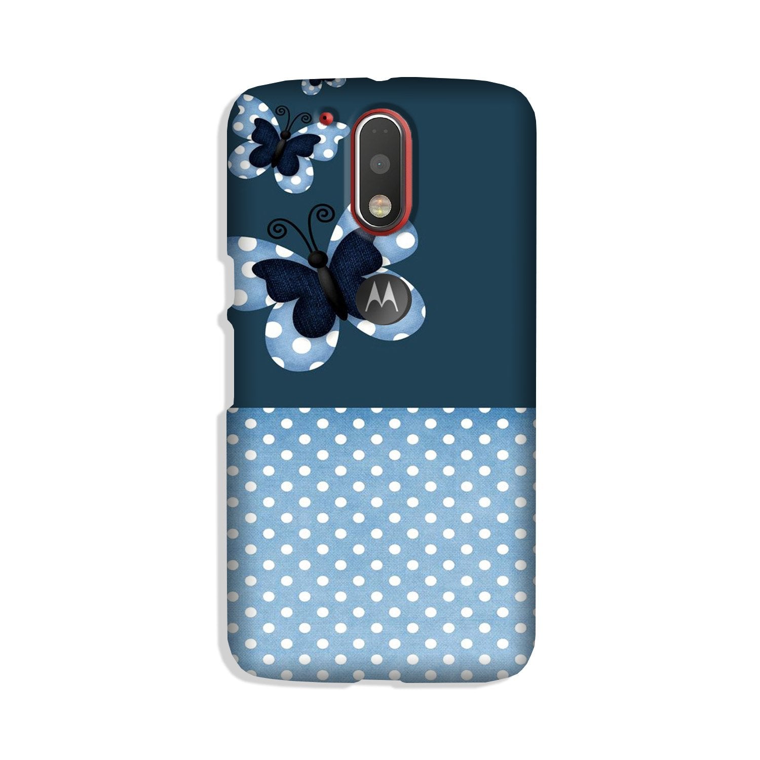 White dots Butterfly Case for Moto G4 Plus