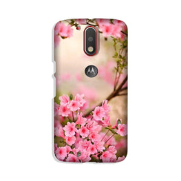 Pink flowers Case for Moto G4 Plus