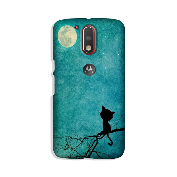Moon cat Case for Moto G4 Plus