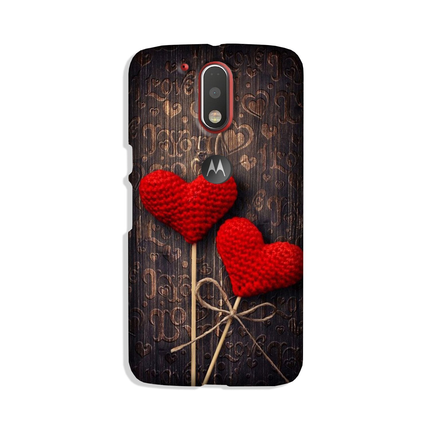 Red Hearts Case for Moto G4 Plus