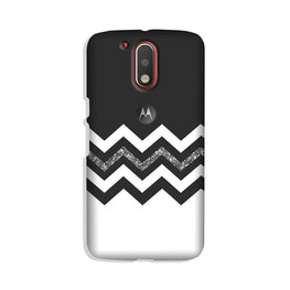 Black white Pattern Case for Moto G4 Plus