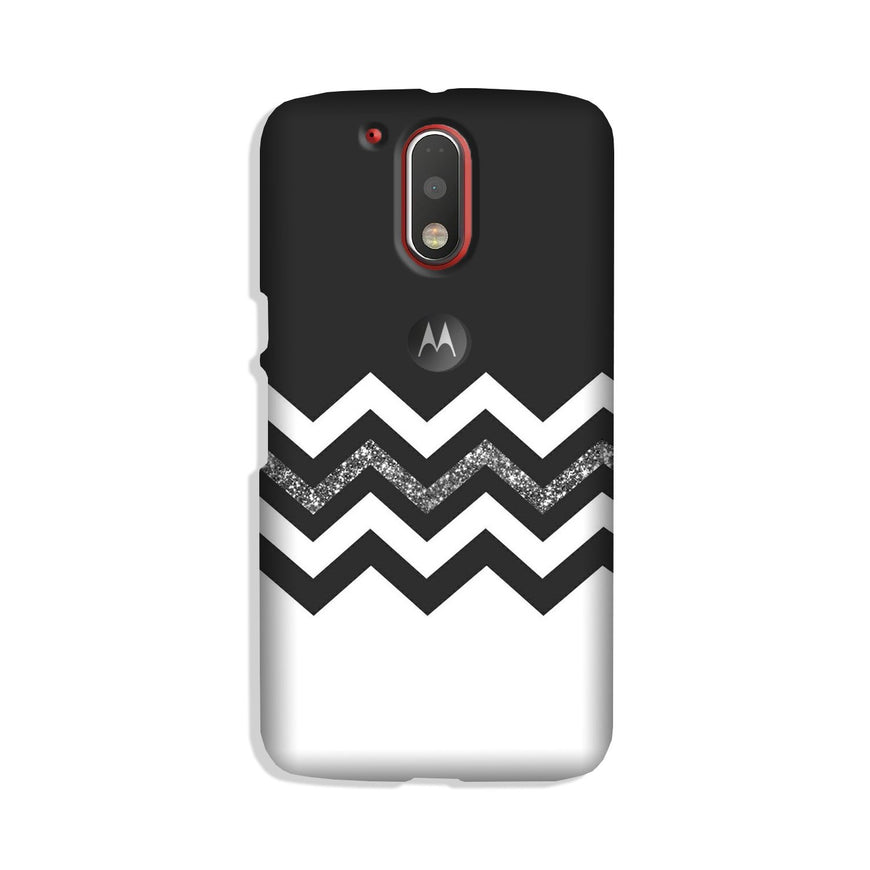 Black white Pattern Case for Moto G4 Plus