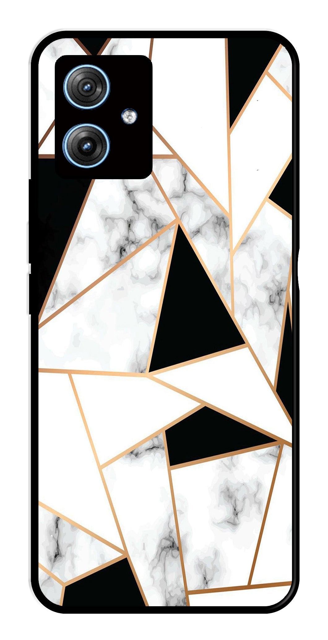 Marble Design2 Metal Mobile Case for Moto G54 5G   (Design No -08)