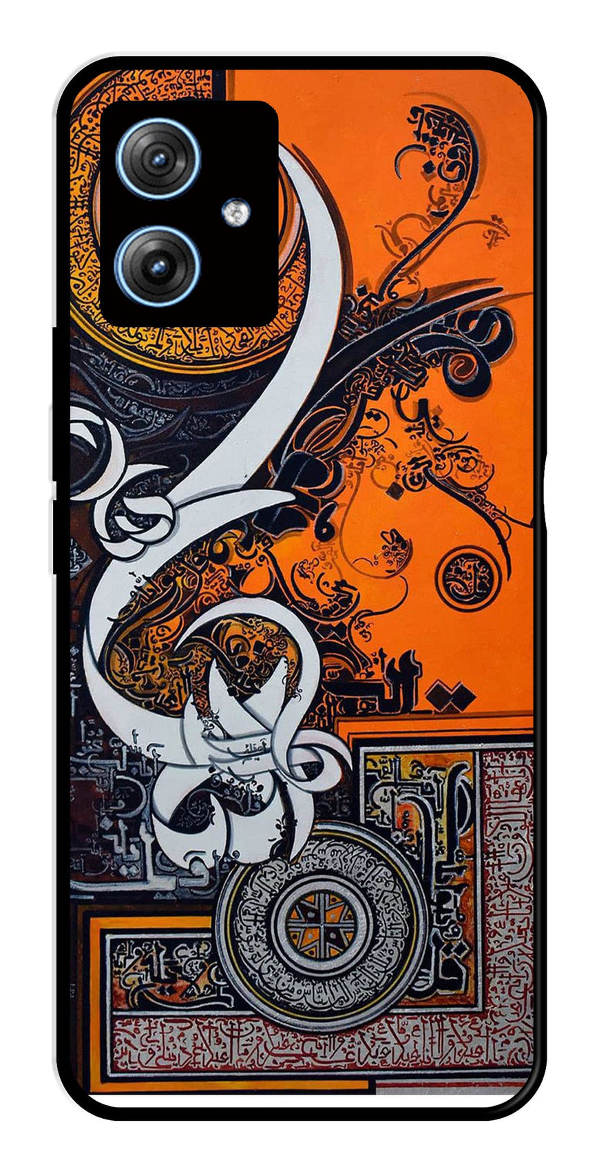 Qalander Art Metal Mobile Case for Moto G54 5G   (Design No -16)