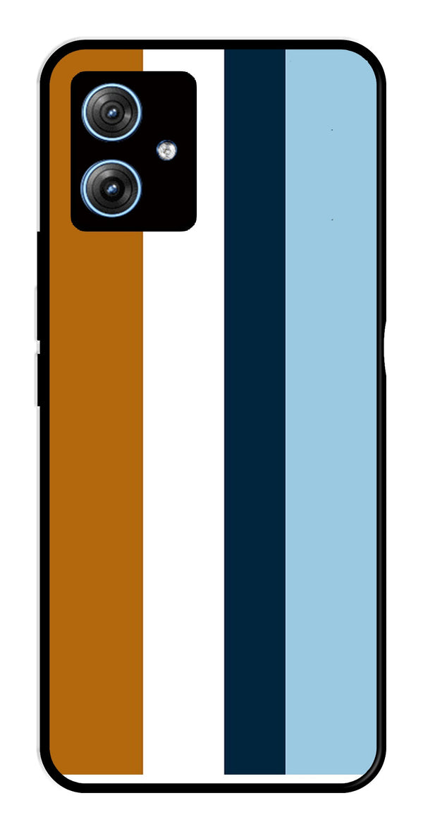 MultiColor Pattern Metal Mobile Case for Moto G54 5G   (Design No -17)