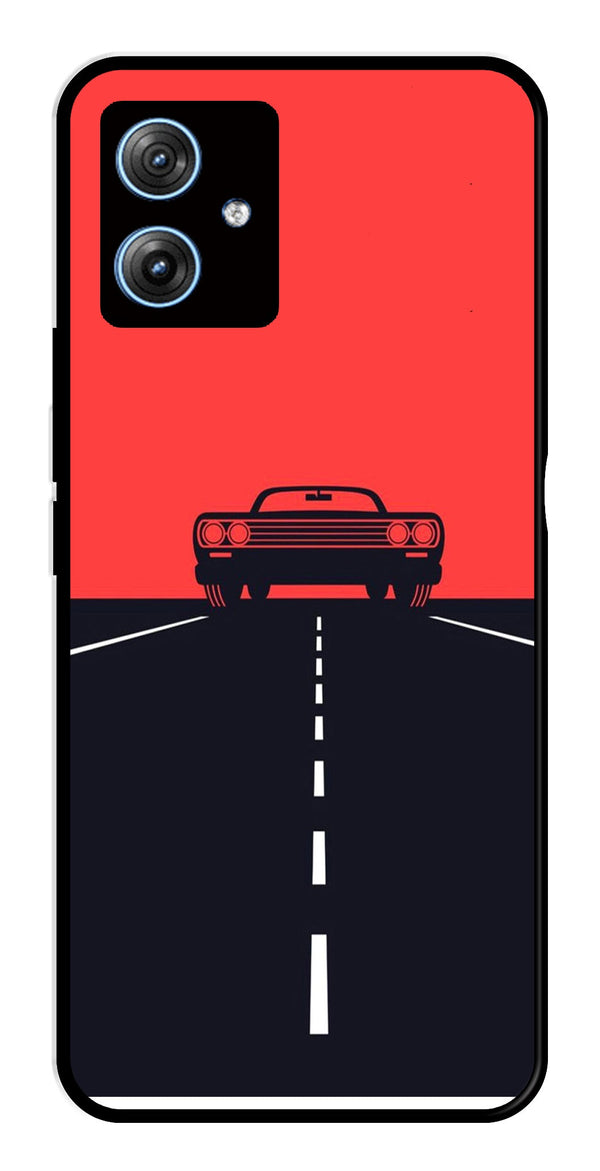 Car Lover Metal Mobile Case for Moto G54 5G   (Design No -21)
