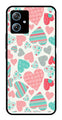 Hearts Pattern Metal Mobile Case for Moto G54 5G   (Design No -22)