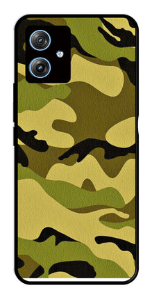 Army Pattern Metal Mobile Case for Moto G54 5G