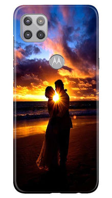 Couple Sea shore Mobile Back Case for Moto G 5G (Design - 13)