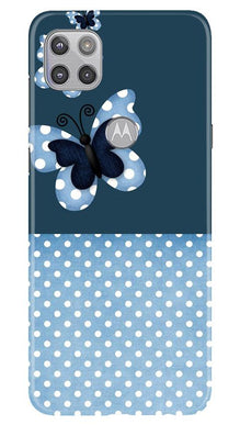 White dots Butterfly Mobile Back Case for Moto G 5G (Design - 31)