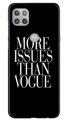 More Issues than Vague Mobile Back Case for Moto G 5G (Design - 74)