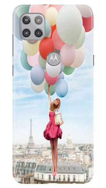 Girl with Baloon Mobile Back Case for Moto G 5G (Design - 84)