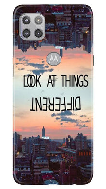 Look at things different Mobile Back Case for Moto G 5G (Design - 99)
