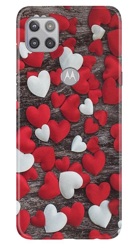 Red White Hearts Case for Moto G 5G  (Design - 105)