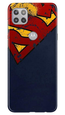 Superman Superhero Mobile Back Case for Moto G 5G  (Design - 125)