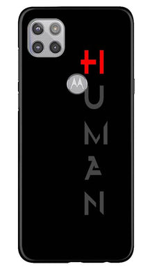 Human Mobile Back Case for Moto G 5G  (Design - 141)