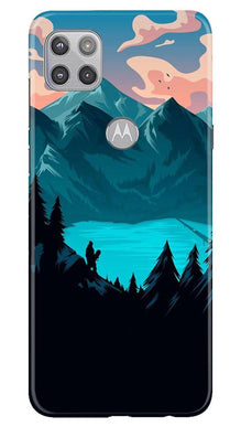 Mountains Mobile Back Case for Moto G 5G (Design - 186)