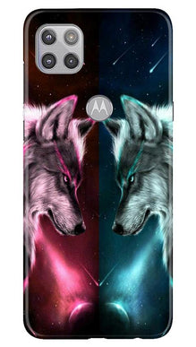 Wolf fight Mobile Back Case for Moto G 5G (Design - 221)