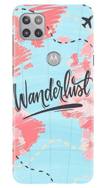 Wonderlust Travel Mobile Back Case for Moto G 5G (Design - 223)