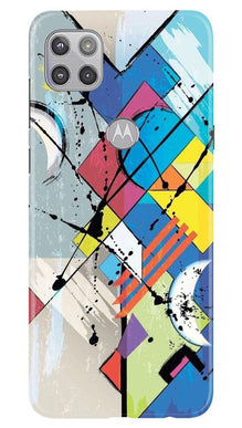 Modern Art Mobile Back Case for Moto G 5G (Design - 235)