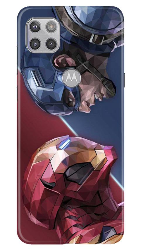 Ironman Captain America Case for Moto G 5G (Design No. 245)