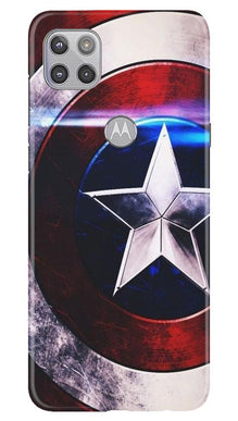 Captain America Shield Mobile Back Case for Moto G 5G (Design - 250)