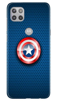 Captain America Shield Mobile Back Case for Moto G 5G (Design - 253)