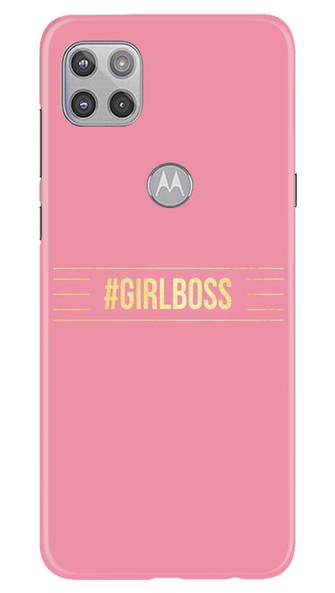 Girl Boss Pink Case for Moto G 5G (Design No. 263)