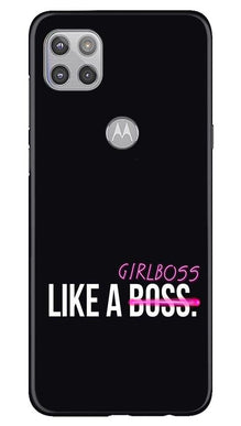 Like a Girl Boss Mobile Back Case for Moto G 5G (Design - 265)