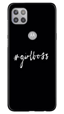#GirlBoss Mobile Back Case for Moto G 5G (Design - 266)