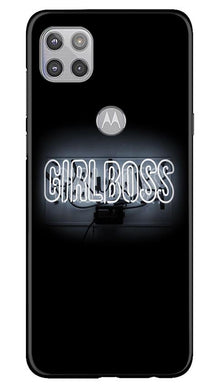 Girl Boss Black Mobile Back Case for Moto G 5G (Design - 268)