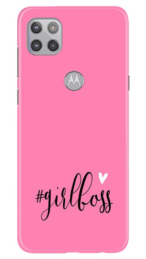 Girl Boss Pink Case for Moto G 5G (Design No. 269)