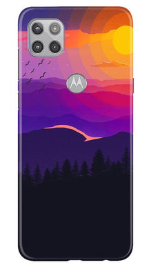 Sun Set Mobile Back Case for Moto G 5G (Design - 279)