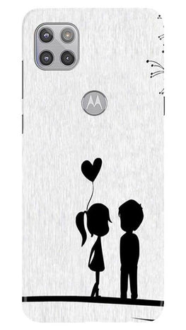 Cute Kid Couple Case for Moto G 5G (Design No. 283)