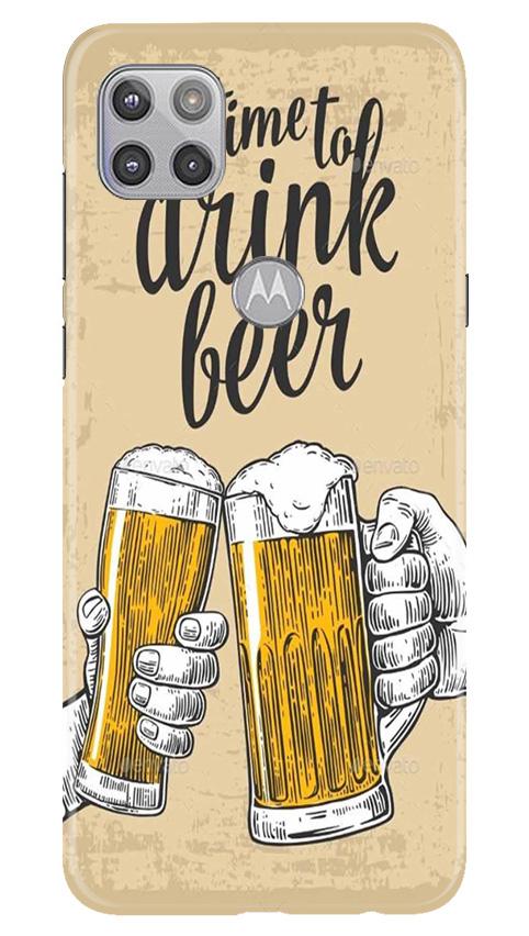 Drink Beer Mobile Back Case for Moto G 5G (Design - 328)