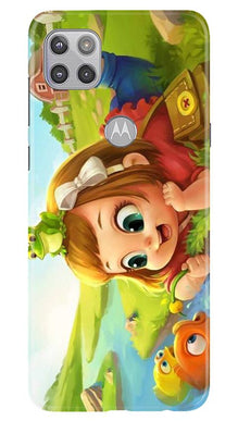 Baby Girl Mobile Back Case for Moto G 5G (Design - 339)