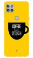Coffee Optimism Mobile Back Case for Moto G 5G (Design - 353)